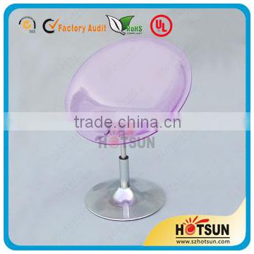 2014 high quality rotatable pink acrylic chair