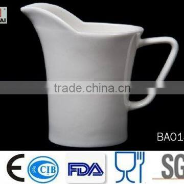 Ceramic White Milk Cup Milk Pitcher for Coffee and Tea