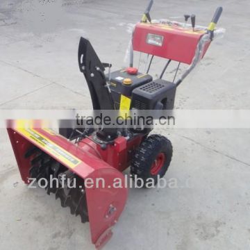 Gasoline 13 HP hand push snow plough