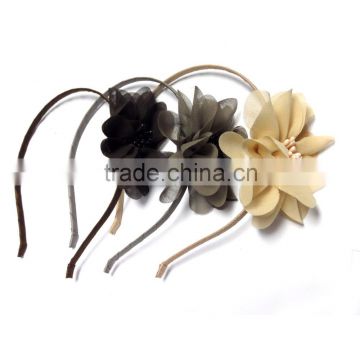 Classic fabric flower hair band and headband in fancy hair accessories for bride flower and festival headbands