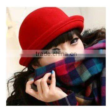 2012 fashion ladies wool bowler hat