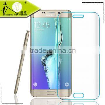 Ultra Thin 0.14mm Thickness Anti Yellowing Coating Screen Film for Samsung Note Edge Protector, UV Cut Curved Screen Film,