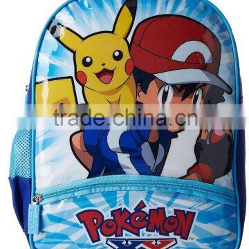 New products 2017 OEM pikachu backpack pokemon school backpack for Children Gifts Cartoon Boys(YX-Z038)