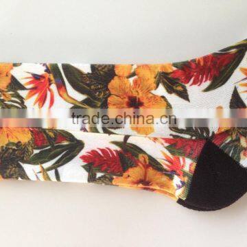 Flower Printing Polyester Socks