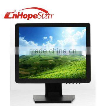 VGA USB DC12v 17inch square size cheap multitouch screen monitor