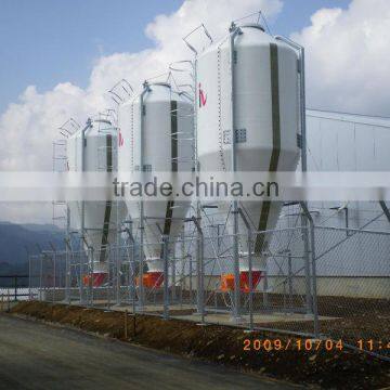 Poultry silo for broiler feeding