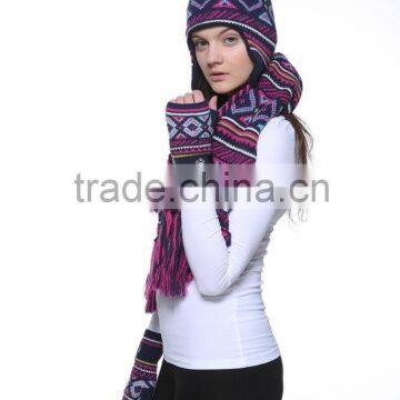 glove scarf hat set