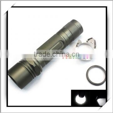 WF-503B 5 Mode Q5 Aluminum LED Flashlight Torch Black