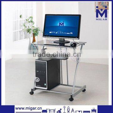 Glass Computer Desk w/ Pull-Out Keyboard Tray MGD-1022R