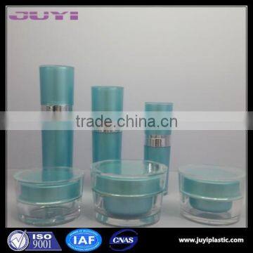 Wholesale Acrylic Cosmetics Packaging Bottles Container 120ml Taper Acrylic Jar and Lotion Bottle Series