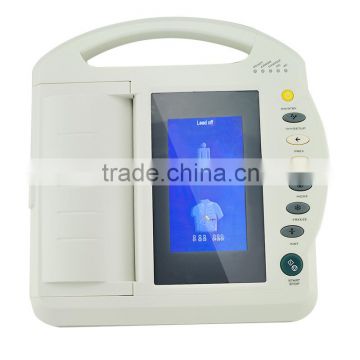 Carejoy Portable 7 Inch Display 12 Lead resting 12 Channel Electrocardiograph ECG Machine EKG 1212C