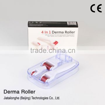 Stainless micro needle therapy skin dermaroller/DRS derma roller kits/ 4 in 1 derma roller