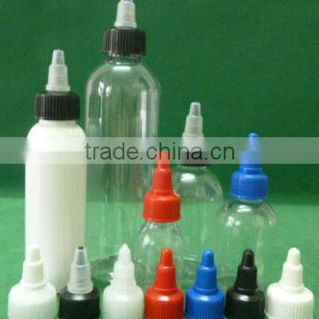 60ml,100ml,250ml,500ml Plastic Colorful PET Bottle With Twist Top Cap photo-2