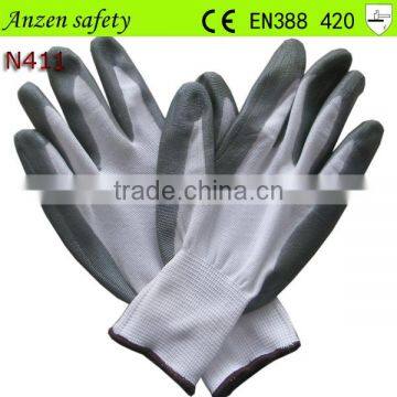 industrial nitrile labor work glove printed logo