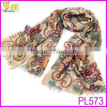 2014 Hot Women's Cotton Blends Totem Vintage Bohemia Scarf Shawl Long Noble Scarf Shawls Wholesale