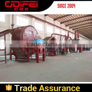 henan odfiei produce large capacity automatic waste tire recycling line