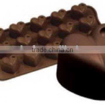 Silicone heart chocolate moulds