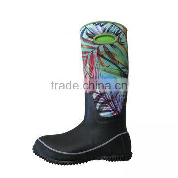 Womens Waterproof Comfortable Warm Neoprene Rubber Rain Boots