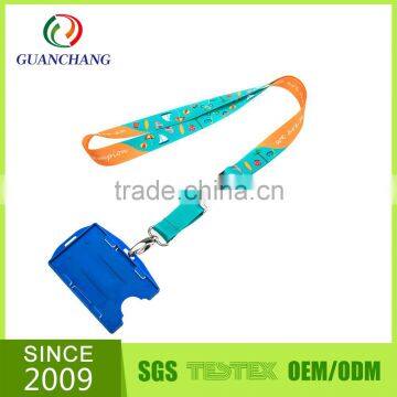 Promotional Customized Polyester/nylon Printed Sports Team Card Holder Neck Lanyard photo-3
