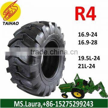 Direct from factory R4 backhoe tire 16.9-24 16.9-28