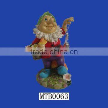 Lovely Garden Gnome Theme of Little Dwarf Cartoon Figurine