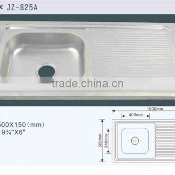 100*50CM New Type Cheap Stainless Steel Kitchen Sink With One Hole photo-2