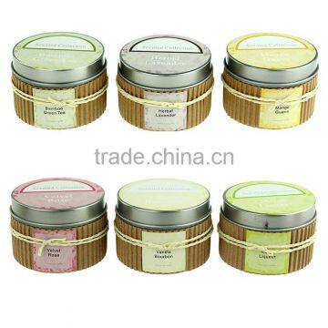 100% Natural Soy Wax Candle in Metal Jar , Scented Candle in Cooper Metal Jar,natural Essence Candle photo-2