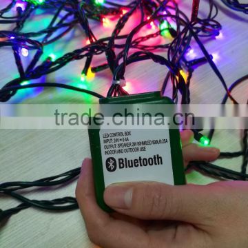 LED chain light with bluetooth music player voice box with 3pcs speaker