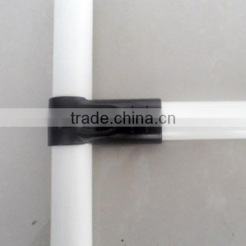 dia 28mm T shape two ways pipe metal joint for lean pipe in pipe rack system