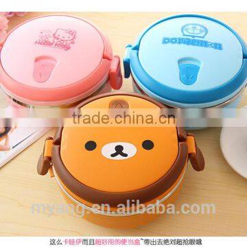 2015 Wholesale Cartoon Two Layer Thermal Insulation Lunch Box /lovely Thermal Insulation Lunch Box for Kid, Heat photo-6