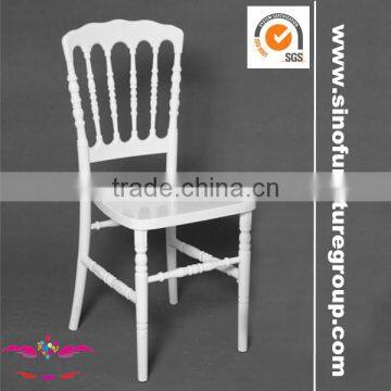 White Resin PC Polycarbonate Napoleon Dining Chair