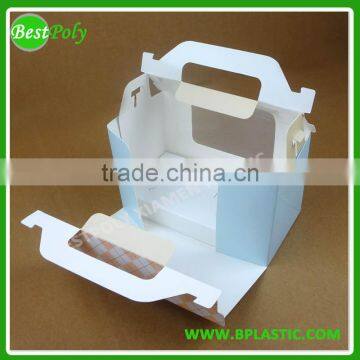 Beautiful custom folding paper box with logo for gift with handle