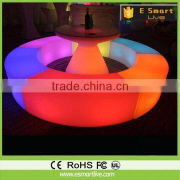 LED Bar Sofa / led restaurant furniture/led cafe sofa chair