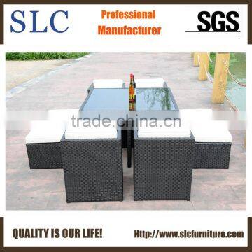 Rattan Cube Dining Table And Chair (SC-A7222)