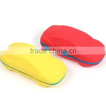 Car shaped silica gel pencil case, Silica Gel Zipper Pencil Bag