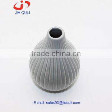 2016 Hot Sale Grey Small Ceramic Flower Vase photo-2
