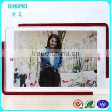 KM-VP94 Creative Design Scrolling Acrylic Swing Shape Photo Moving Picture Frame photo-5