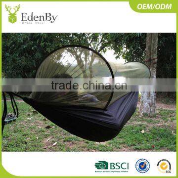 Portable Outdoor Traveling Camping Nylon Hanging Hammock with Mosquito Net