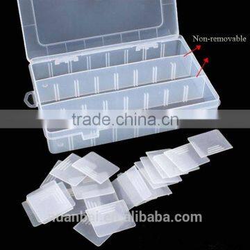 24 Compartments Adjustable Plastic Electronics Parts Gadgets Tool Storage Box With Dividers photo-2