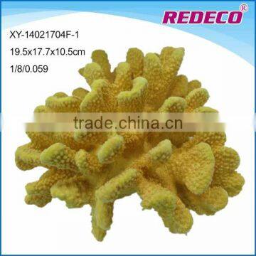 Polyresin artificial yellow coral