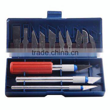 13pcs/set Hobby Knife Set Gravar Burin Carving Tools Set With 3 Handles Sculpture Cutter Utility Knife photo-2