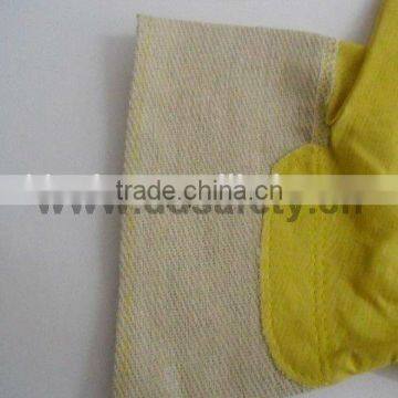 Yellow PVC Gloves White Back Working Hloves photo-5