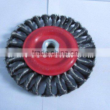 5" knot wire wheel brush with nut