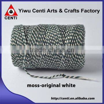 Top sale original white and moss coloured cotton bakers twine