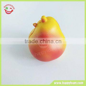 Pear shape squishy fruit food slow rising stress foam toys