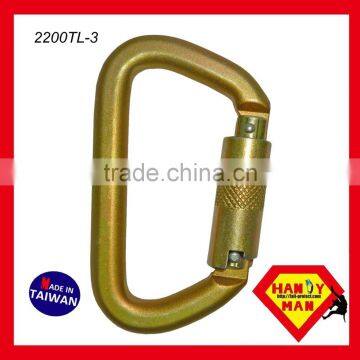 Steel Stainless With D Type Twist Lock Rescue Carabiner Hook photo-3