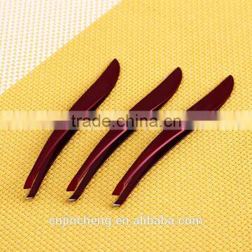 New Popular Style Wine Red Color Professional Beauty Salons Personalized Eyebrow Tweezers photo-5