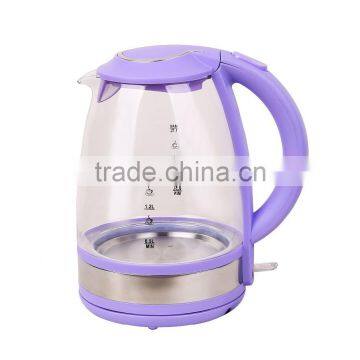 Lead-free Unique Glass Tea Kettle Led Light photo-5