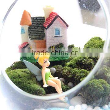 Mini CUTE Fashional Resin Decoration, ZAKKA Grocery Micro Landscape Villas Europe Type Resin Home Background Props photo-5