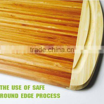 Factory Direct Sale of 100% Organic Bamboo Cutting Boards: 18 * 12.5 * 0.7 Inches Juice Slots photo-3